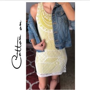 Cotton on crochet dress